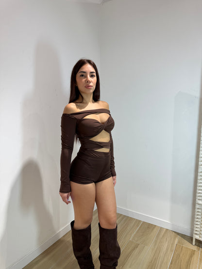 Pantaloncino culotte Sol marrone