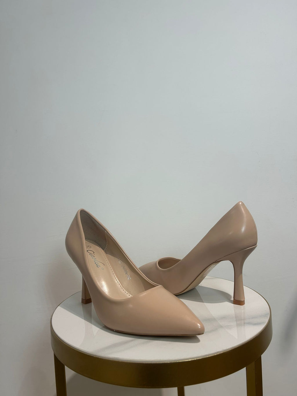 Décolleté Lela verde e azzurro