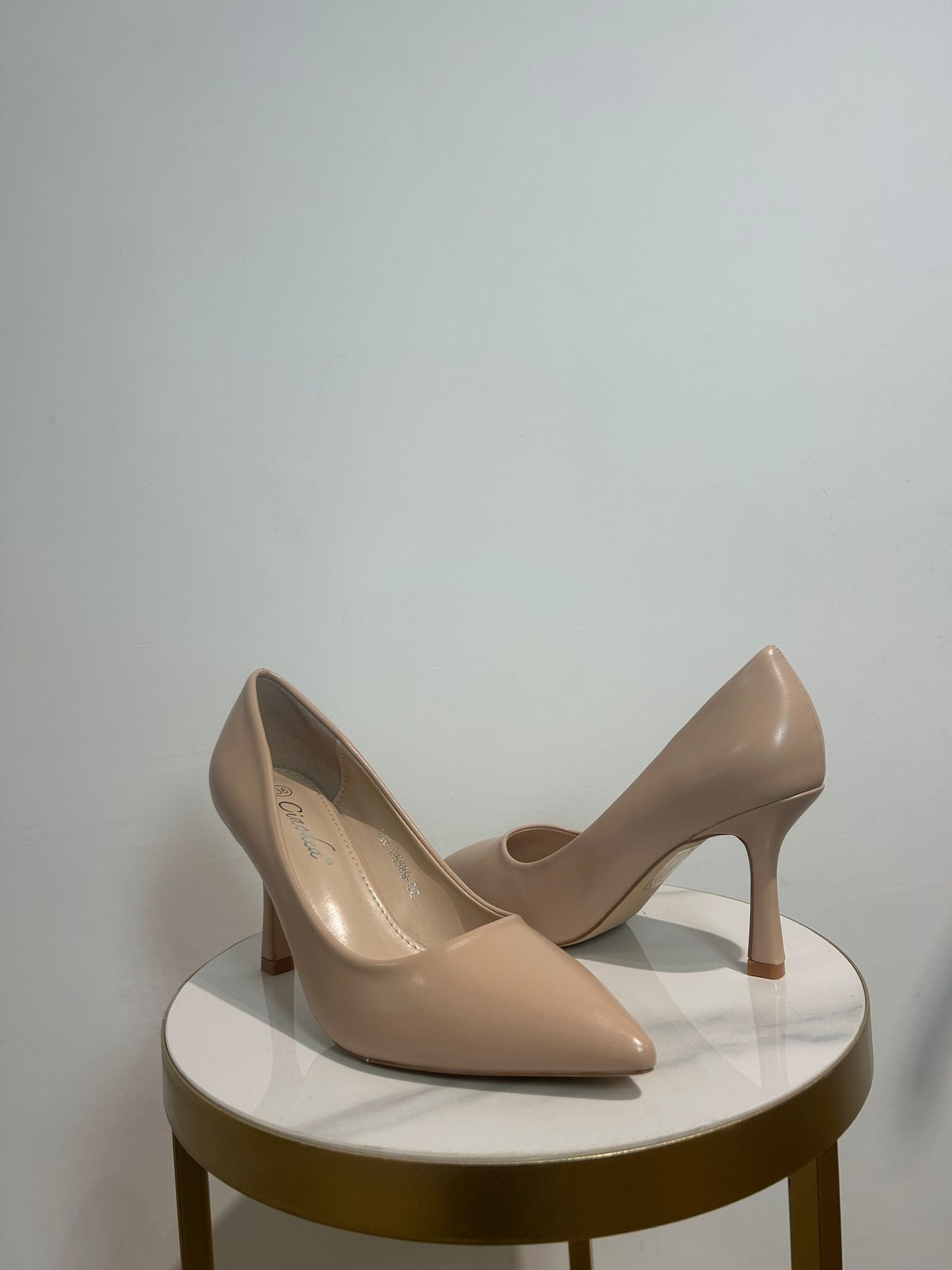 Décolleté Lela verde e azzurro