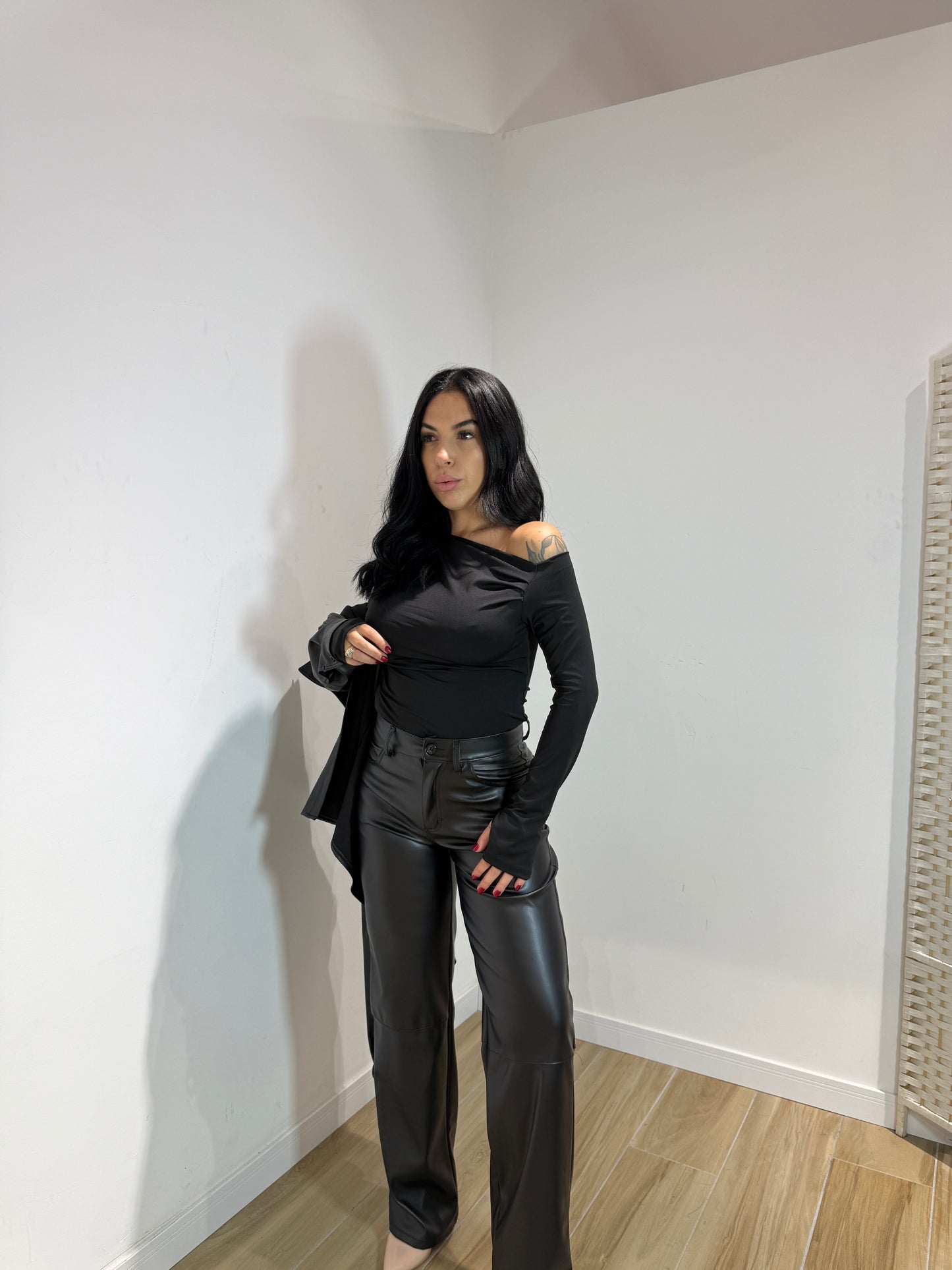 Maglia Kim nera in licra