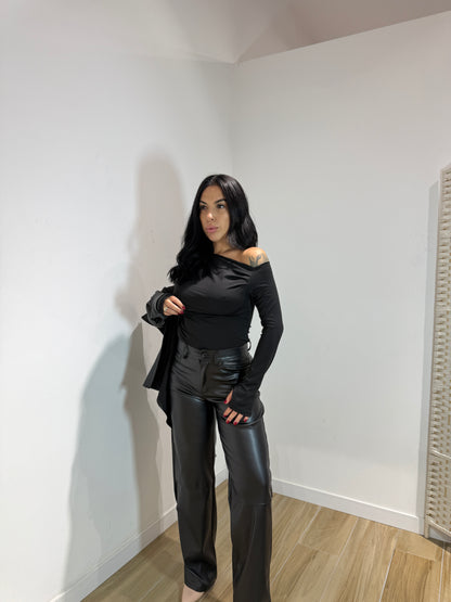 Maglia Kim nera in licra