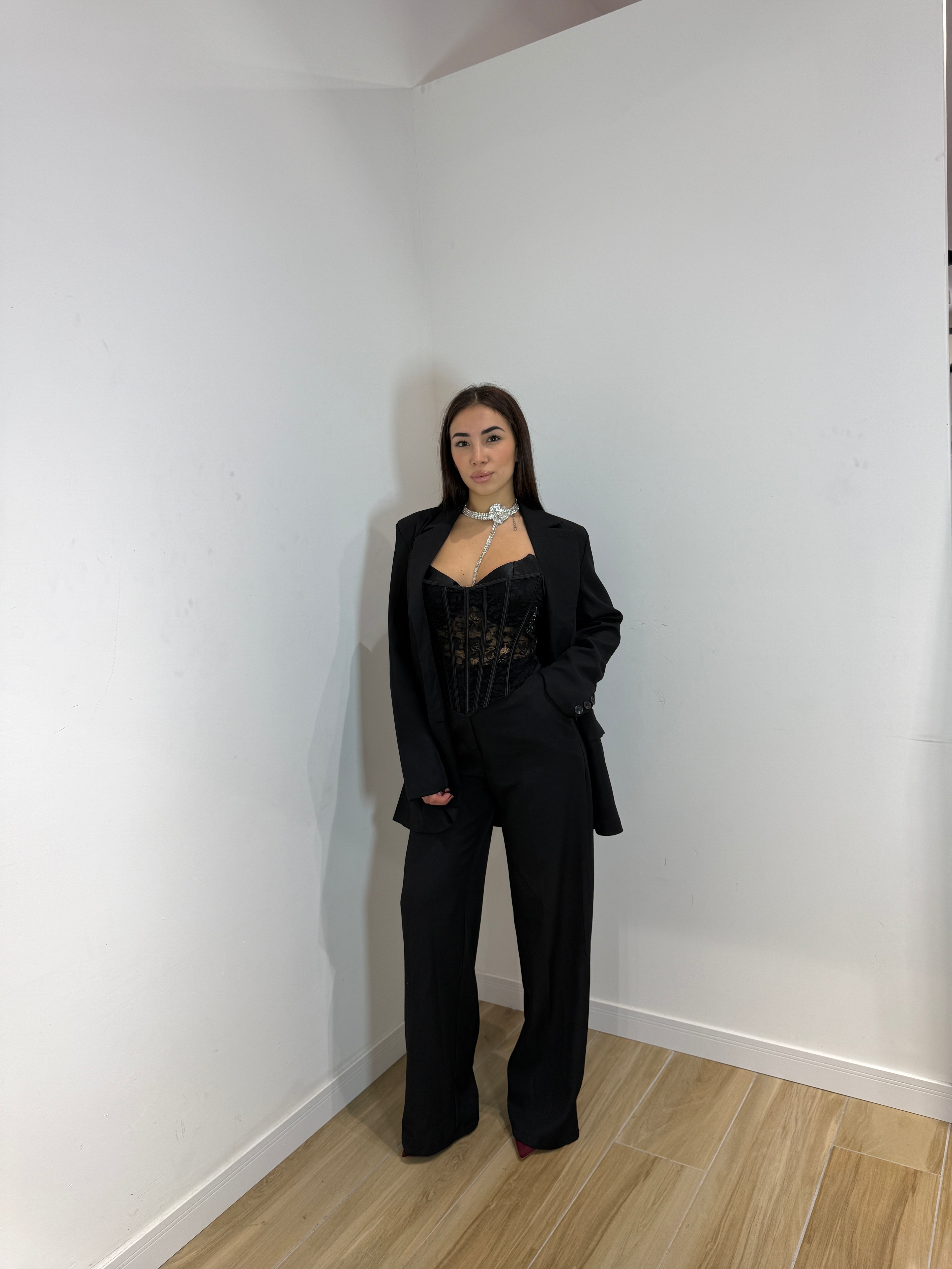 Tailleur Meredith simple nero