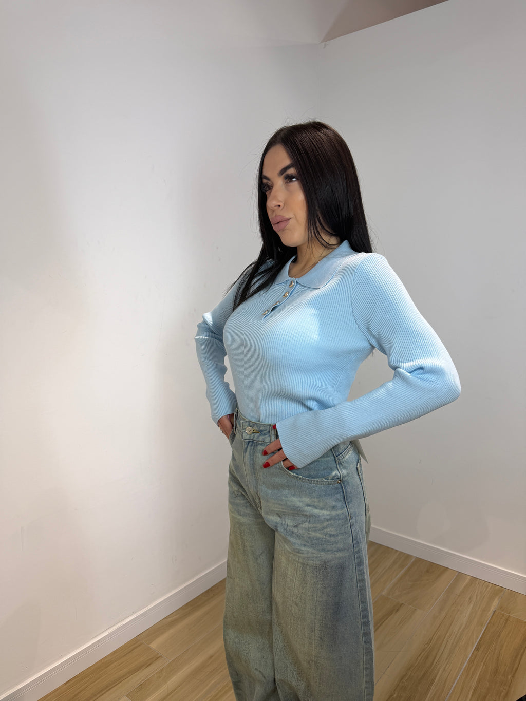 Polo a costine Terry