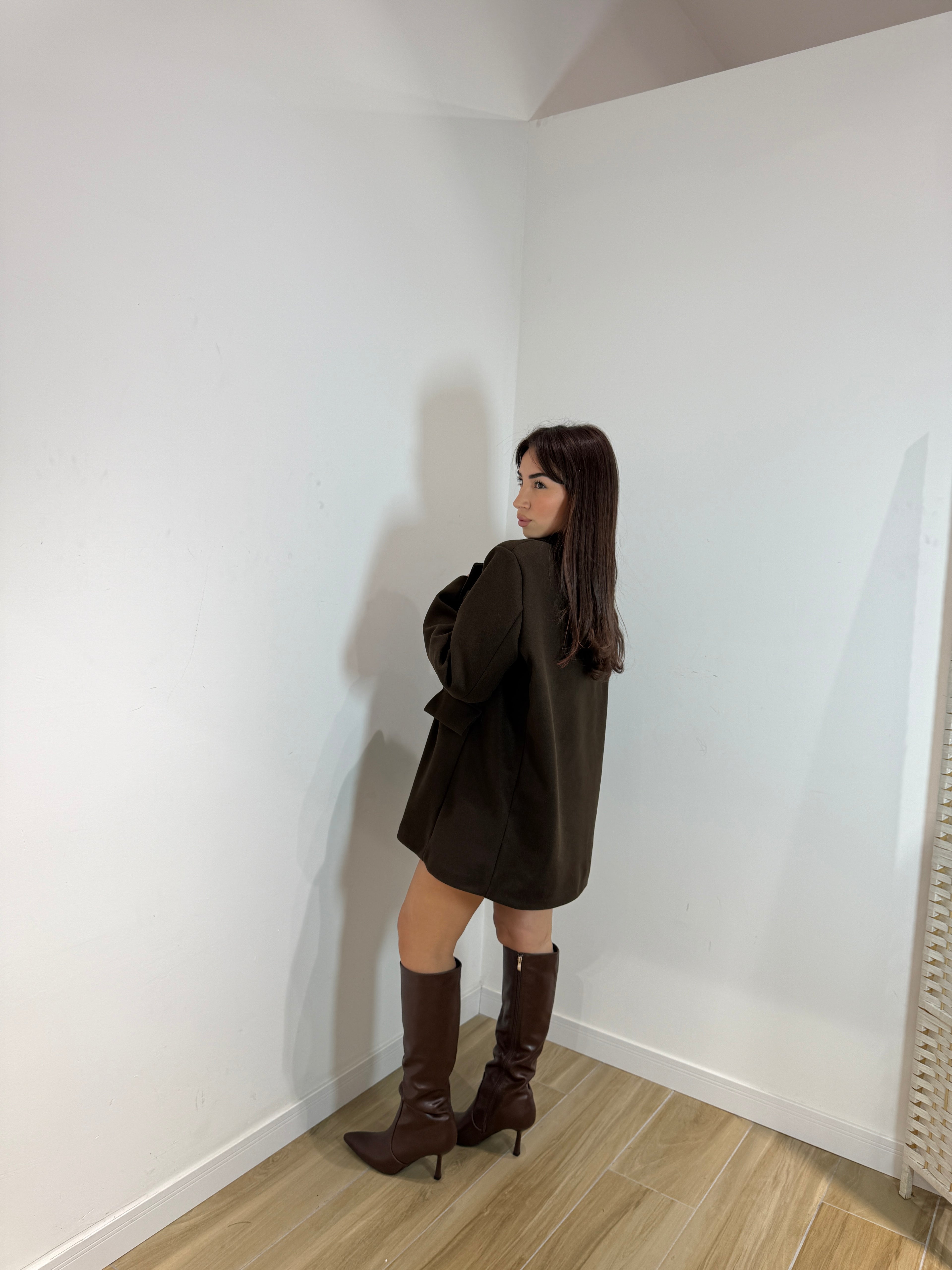 Giacca Cometa a cappotto marrone