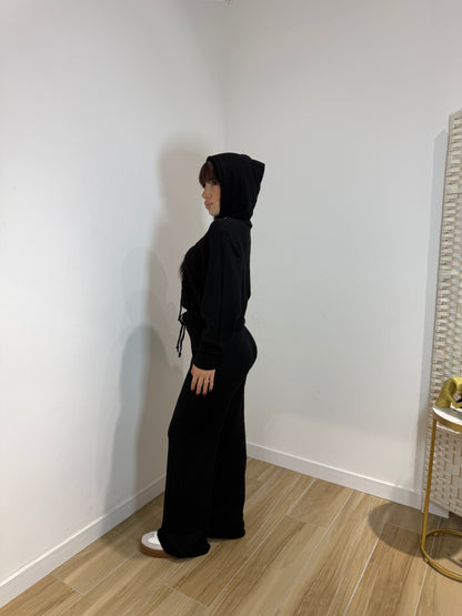 Coordset Silly con cappuccio nero