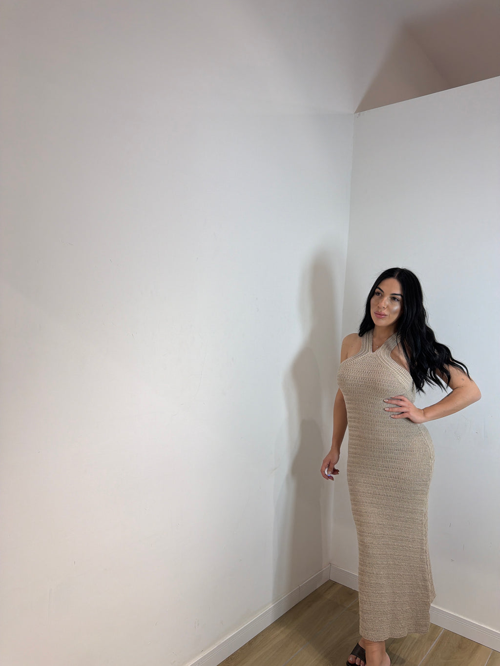 Abito lungo Rio beige