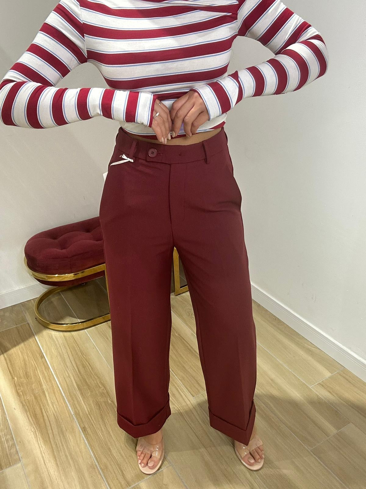 Pantalone palazzo shine