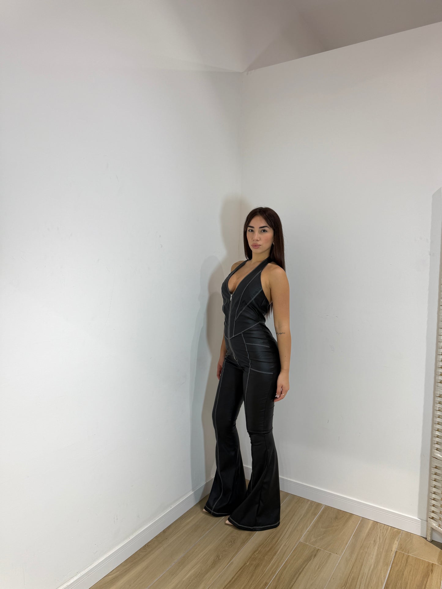 Jumpsuite Kik in ecopelle