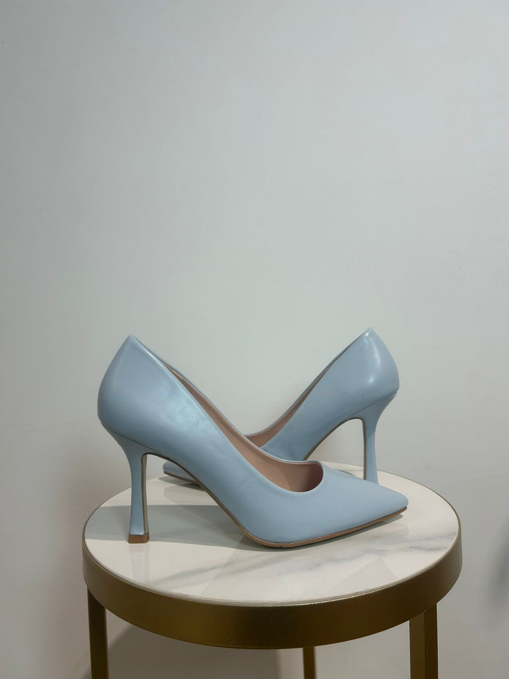 Décolleté Lela verde e azzurro