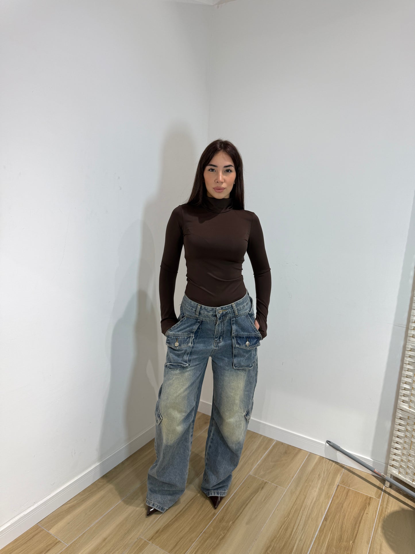 Body Cory marrone e bordeaux