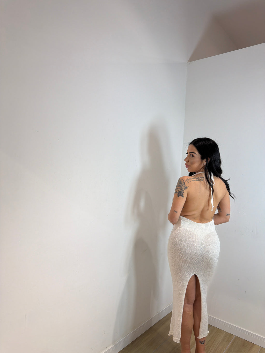 Abito lungo Zante bianco