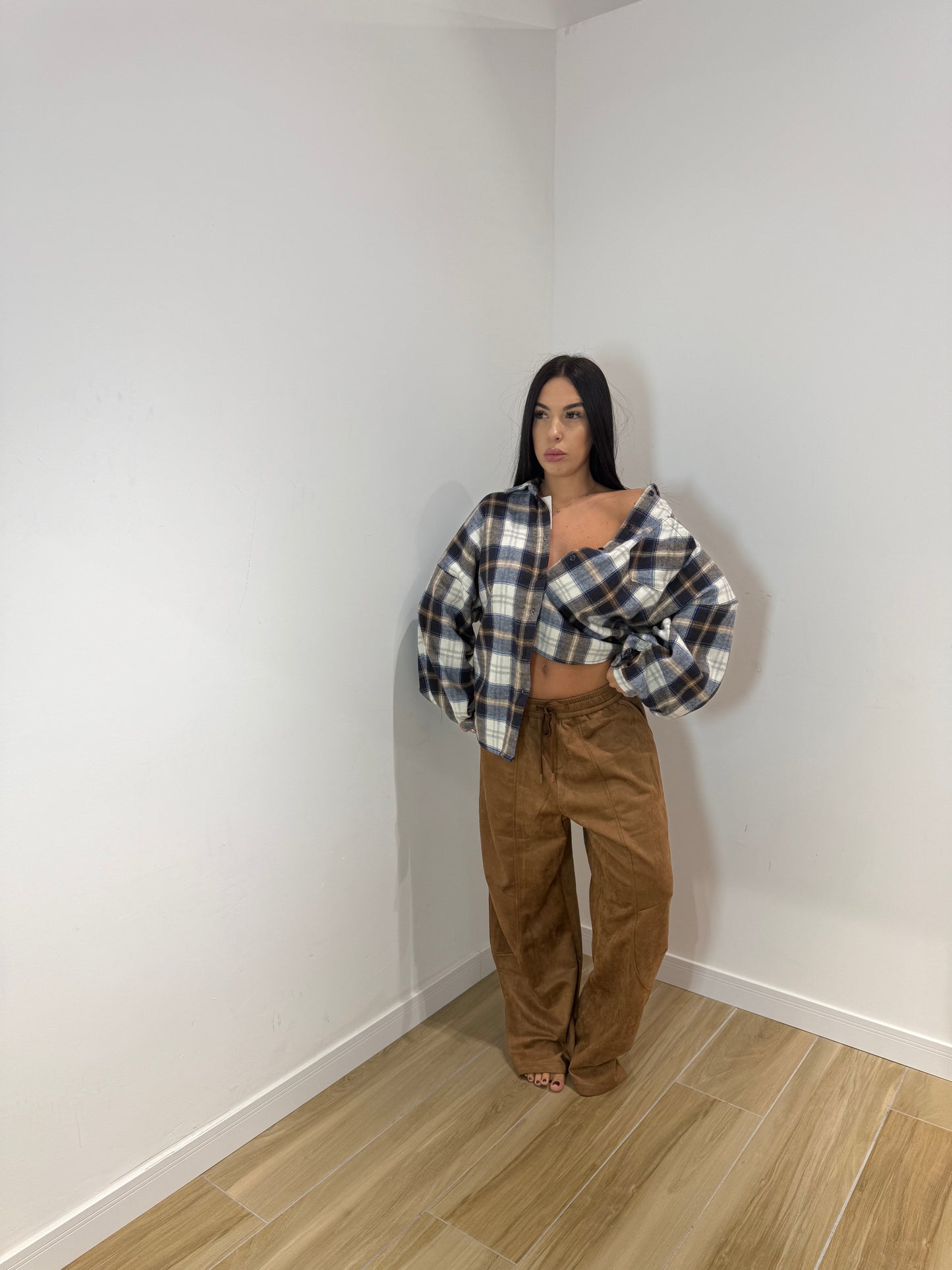 Pantalone in ecocamoscio Daisy