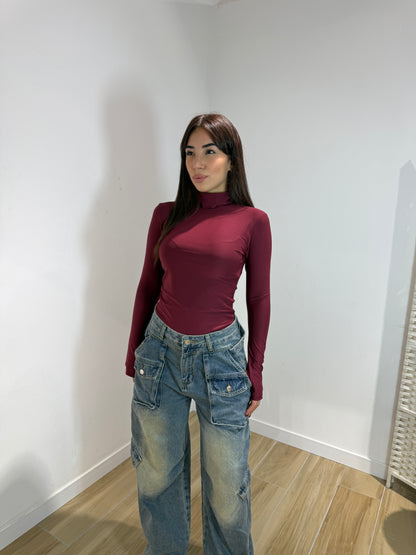 Body Cory marrone e bordeaux