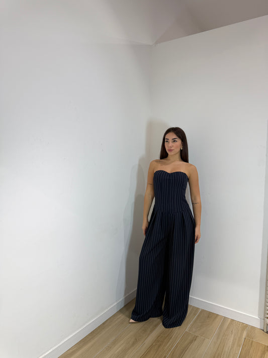 Jumpsuite classic gesso blu