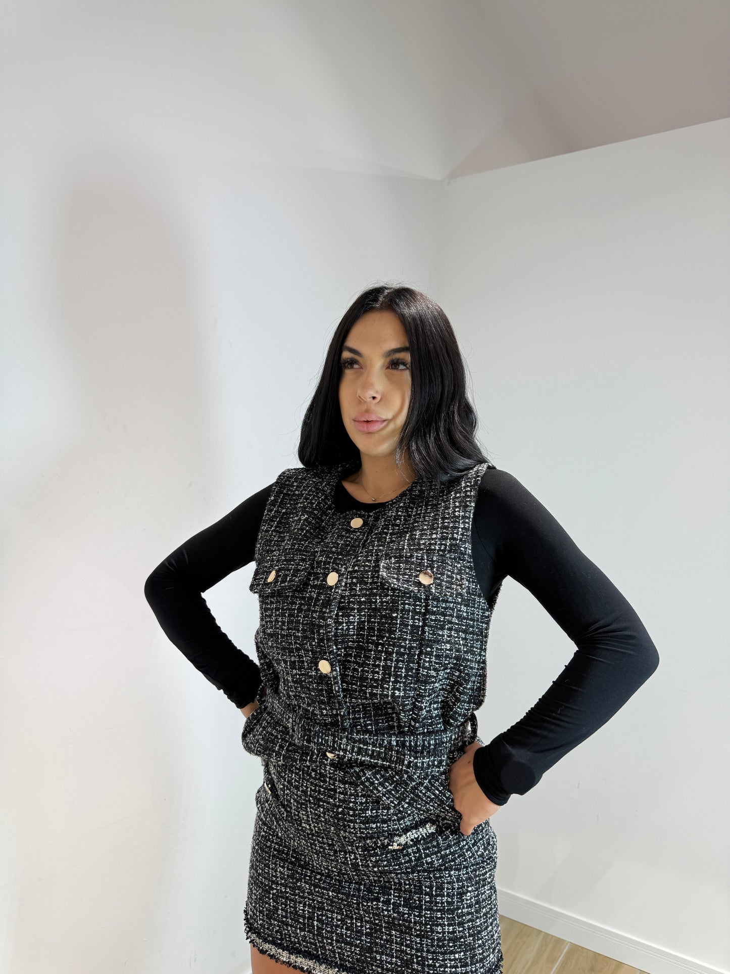 Coordset Priscilla nero