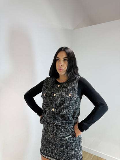 Coordset Priscilla nero