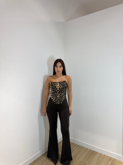 Pantalone Wadi a zampa marrone