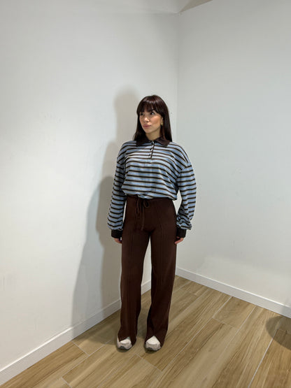 Pantalone comfy marrone