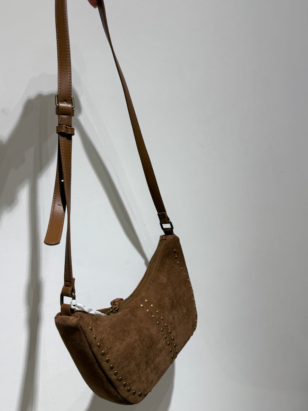 Borsa Regina in ecocamoscio camel