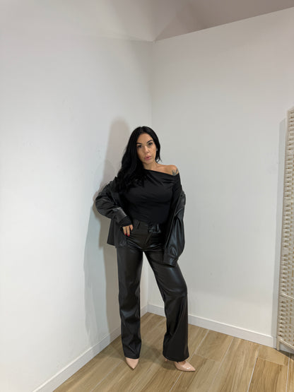 Maglia Kim nera in licra