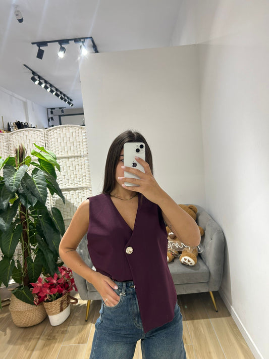 Gilet Kesi bordeaux