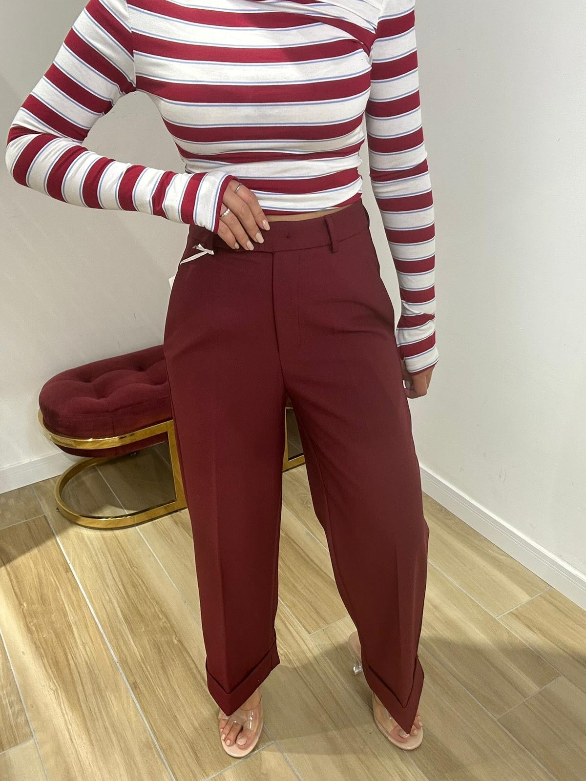 Pantalone palazzo shine