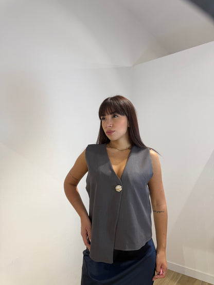 Gilet Kesi grigio