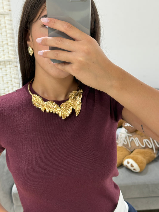 Collana foglia