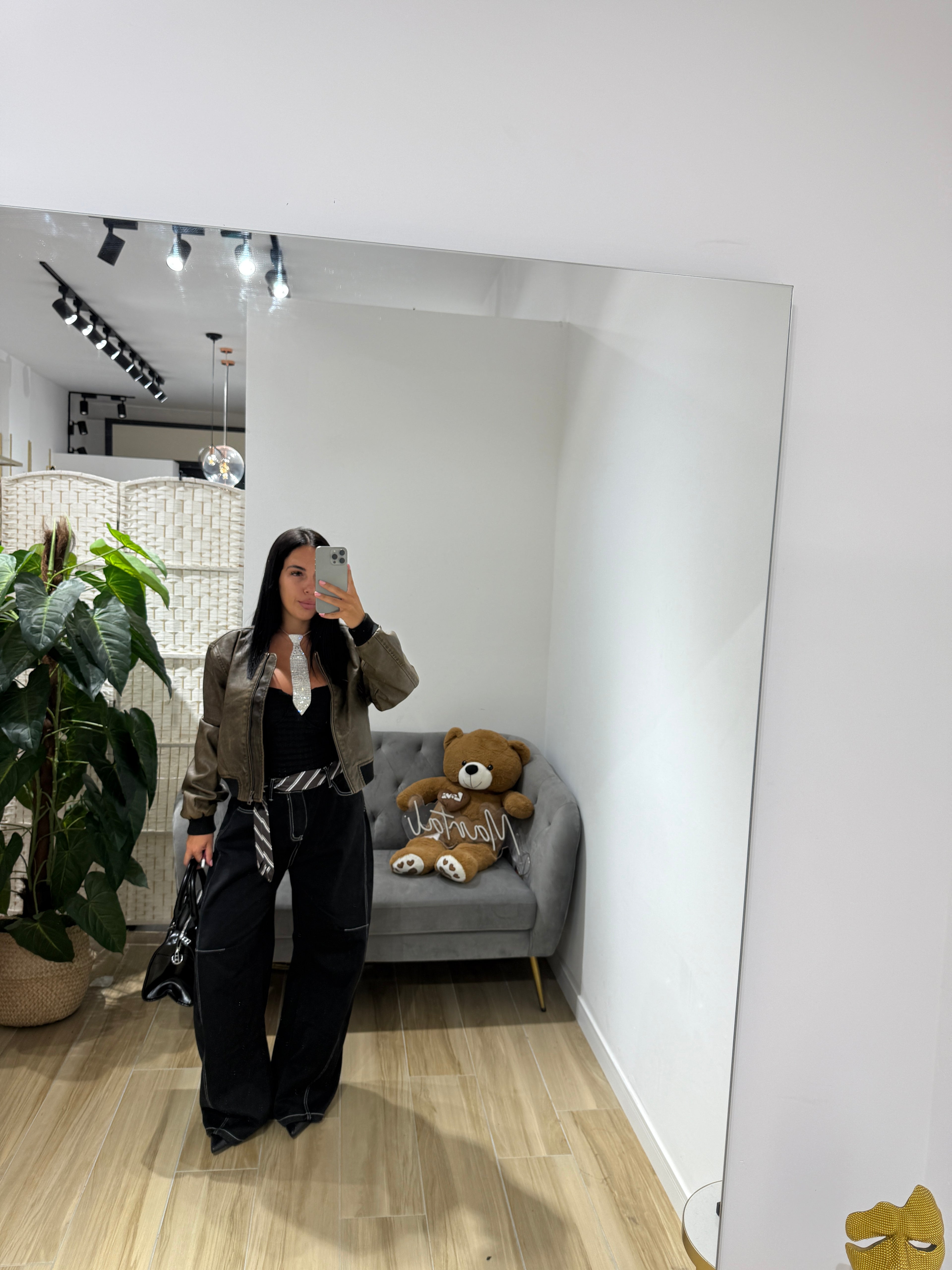 Chiodo in ecopelle Brooke