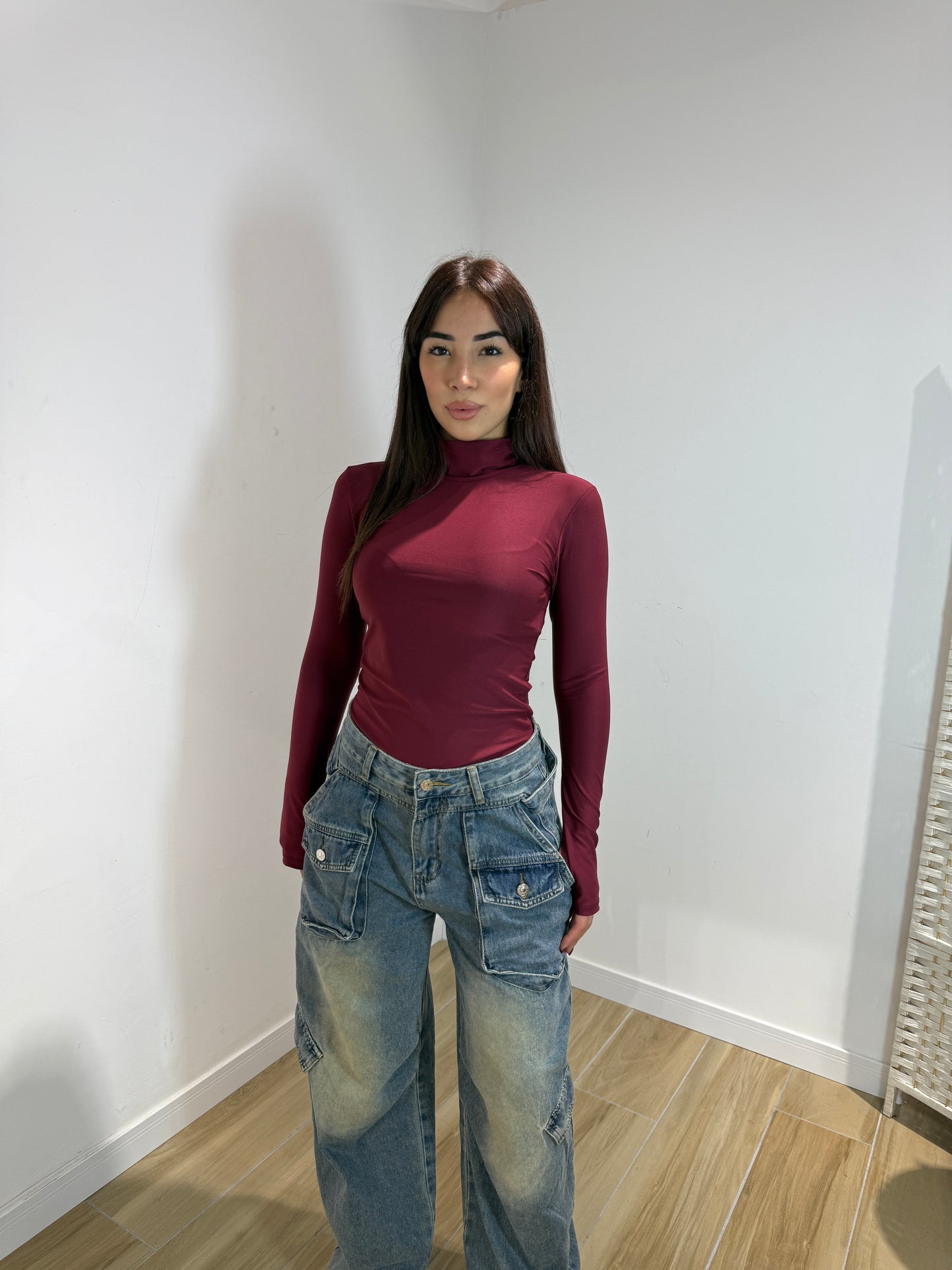 Body Cory marrone e bordeaux