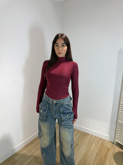 Body Cory marrone e bordeaux