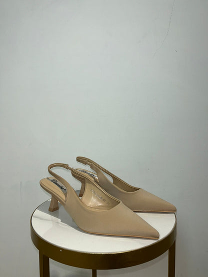 Slingback Rositas beige e nero