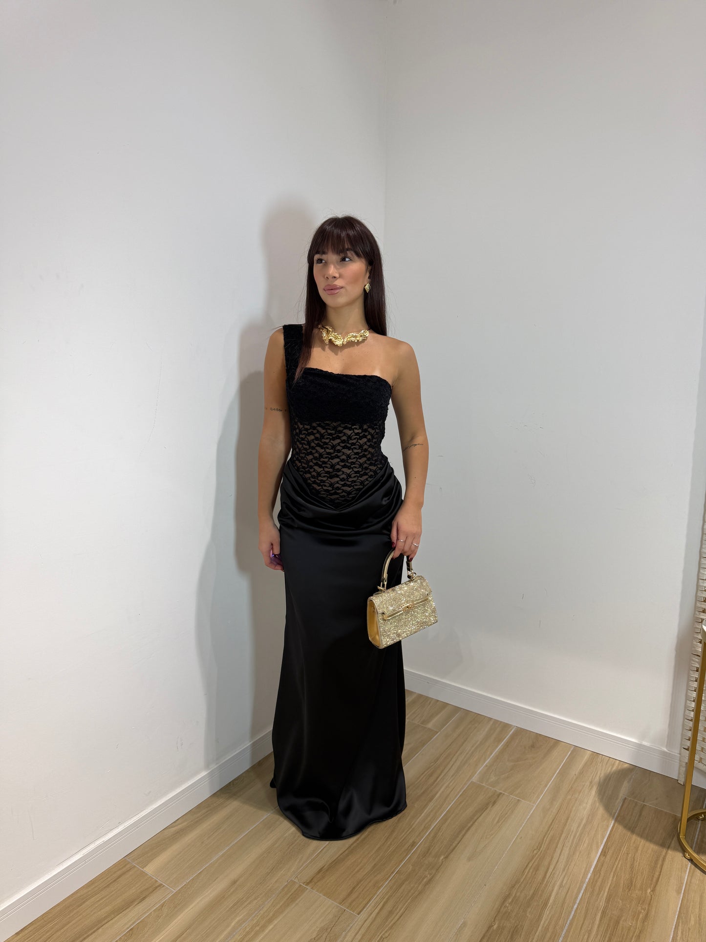 Abito lungo sanctuary nero