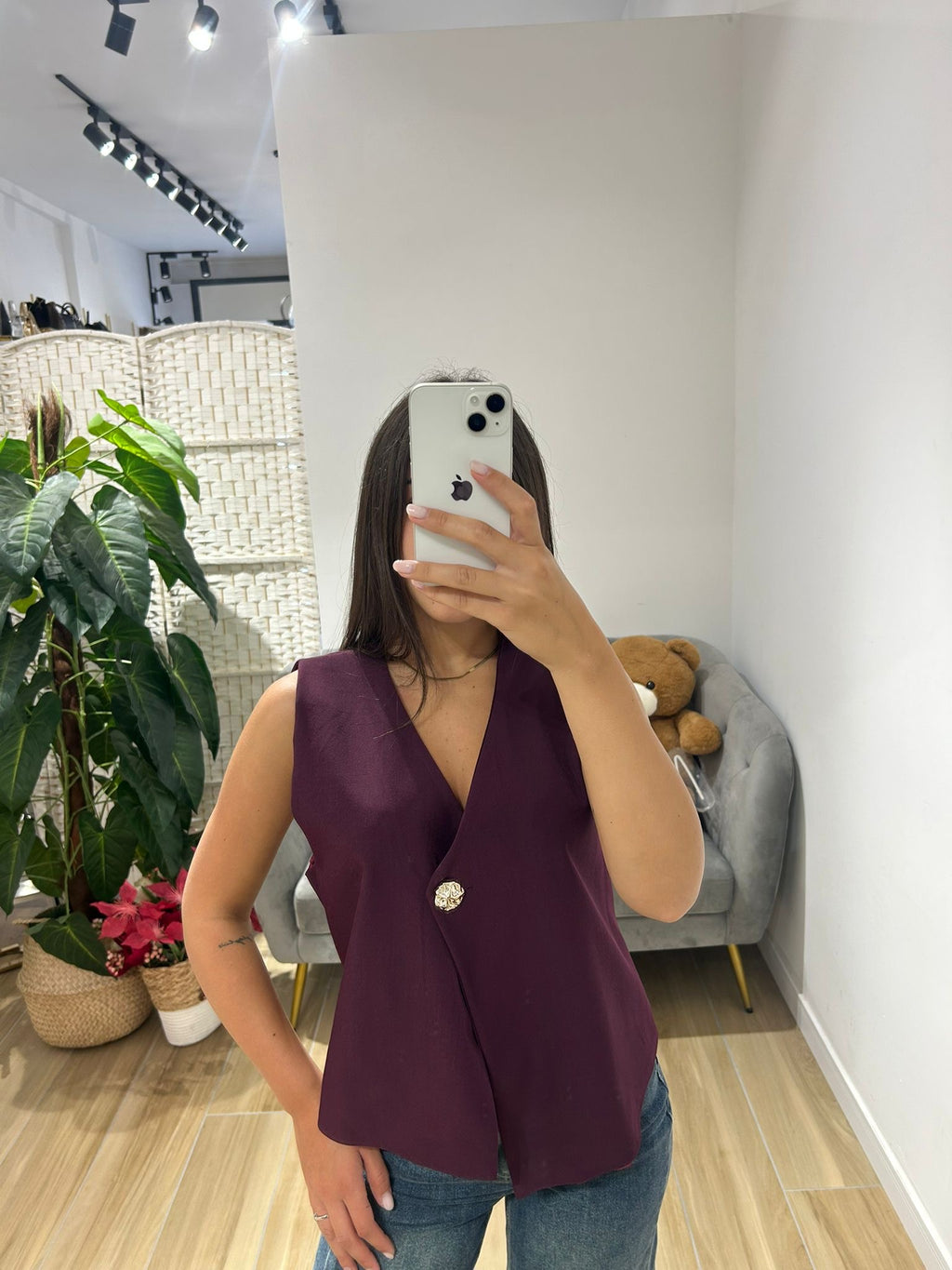 Gilet Kesi bordeaux
