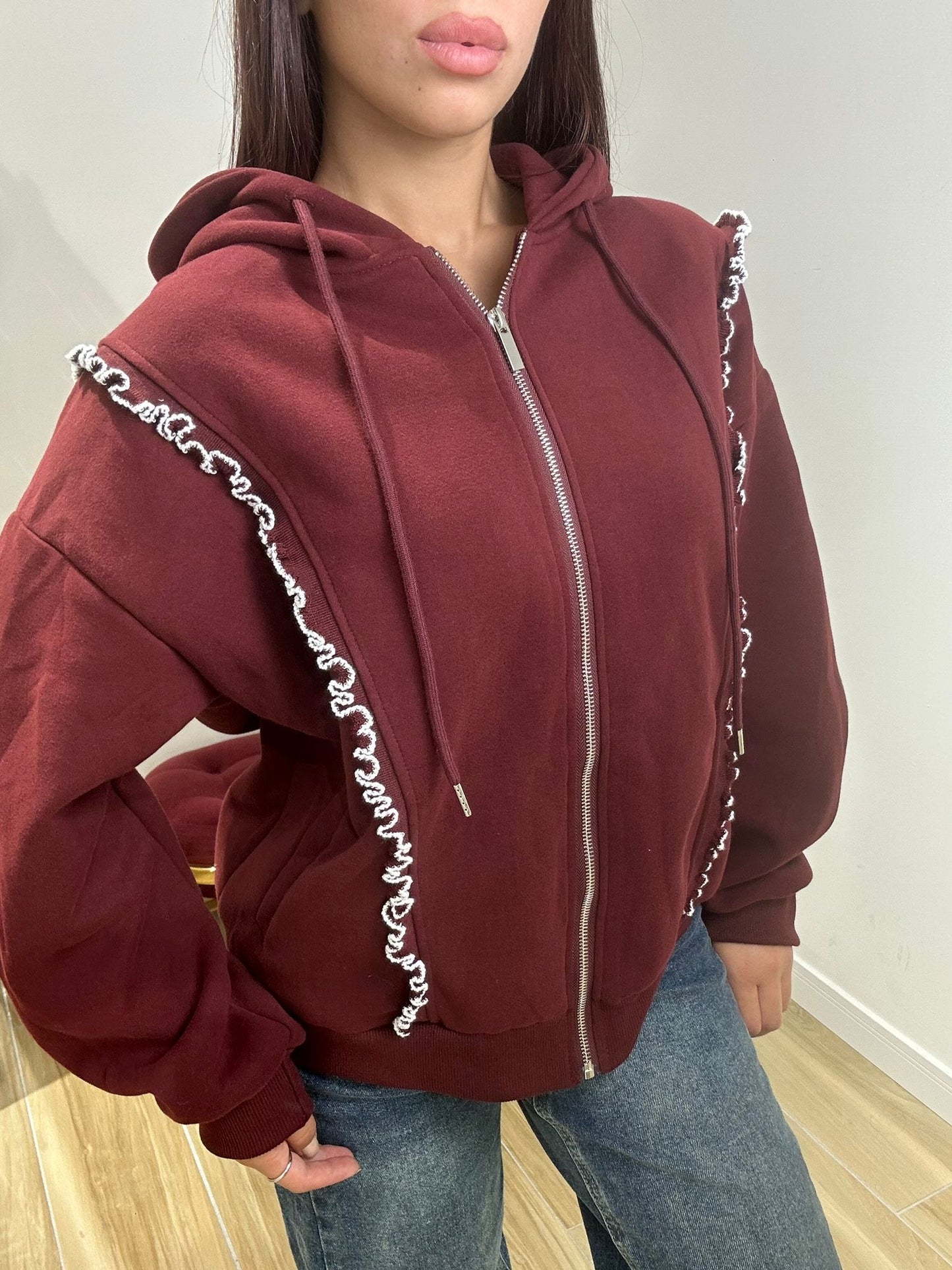 Felpa Gaby bordeaux