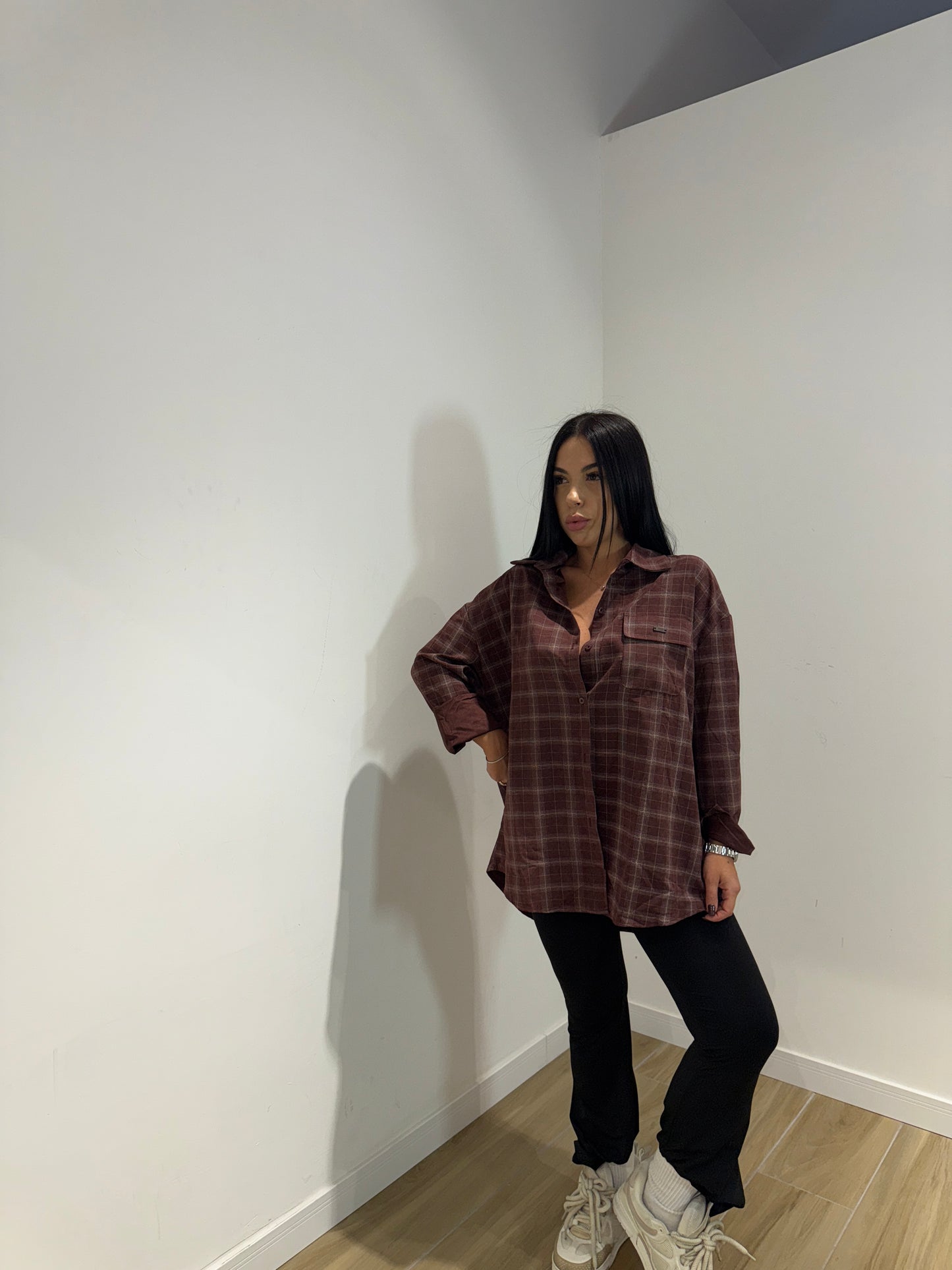 Pantalone a zampa in licra