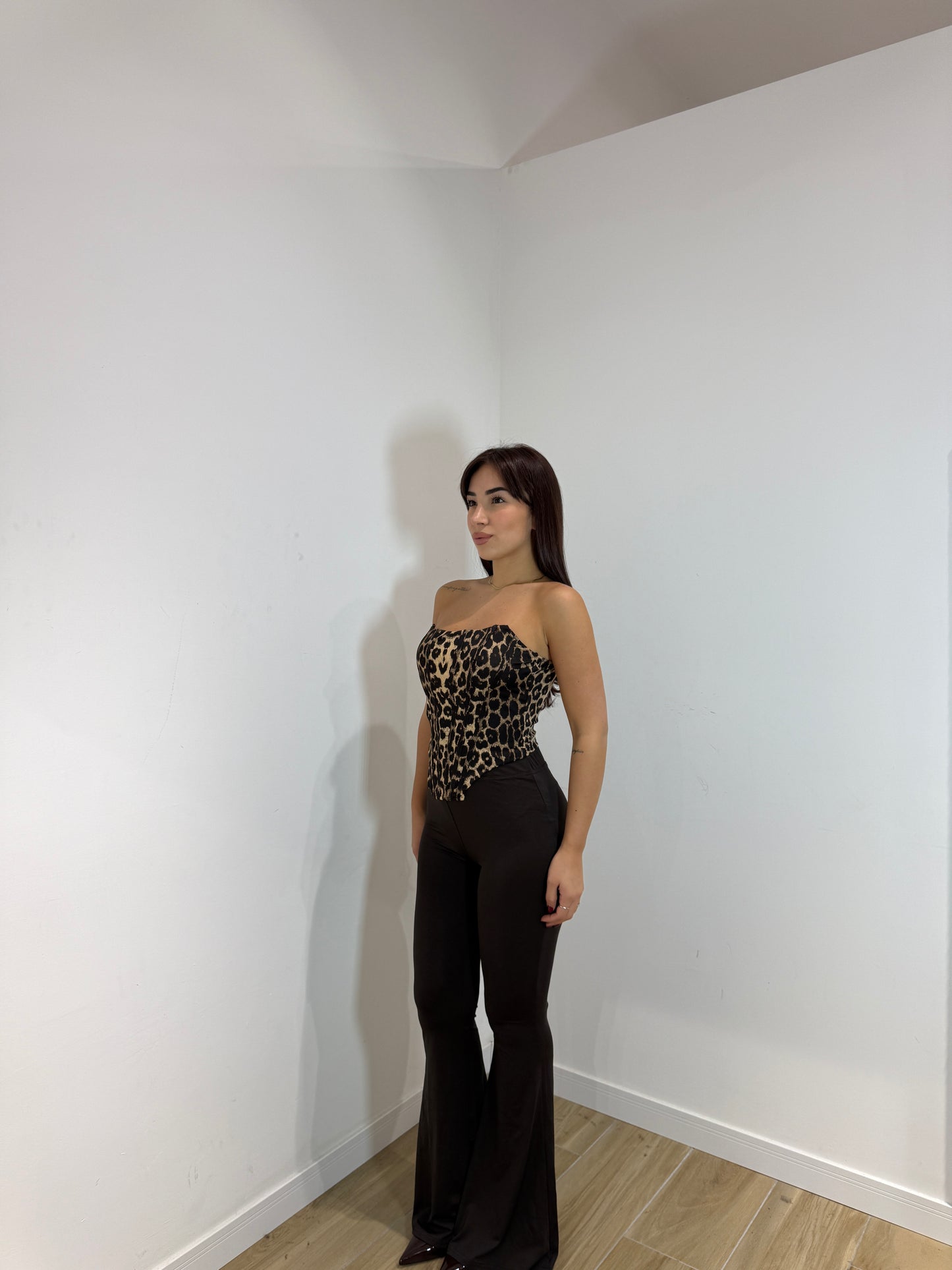 Pantalone Wadi a zampa marrone