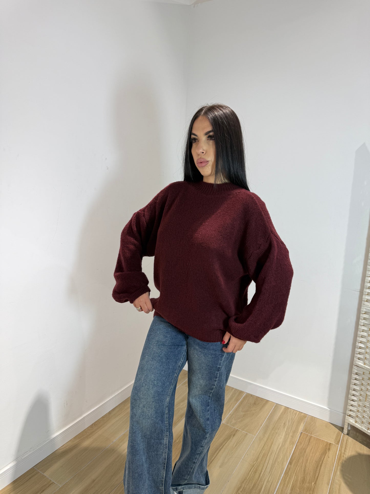 Pull Selly bordeaux