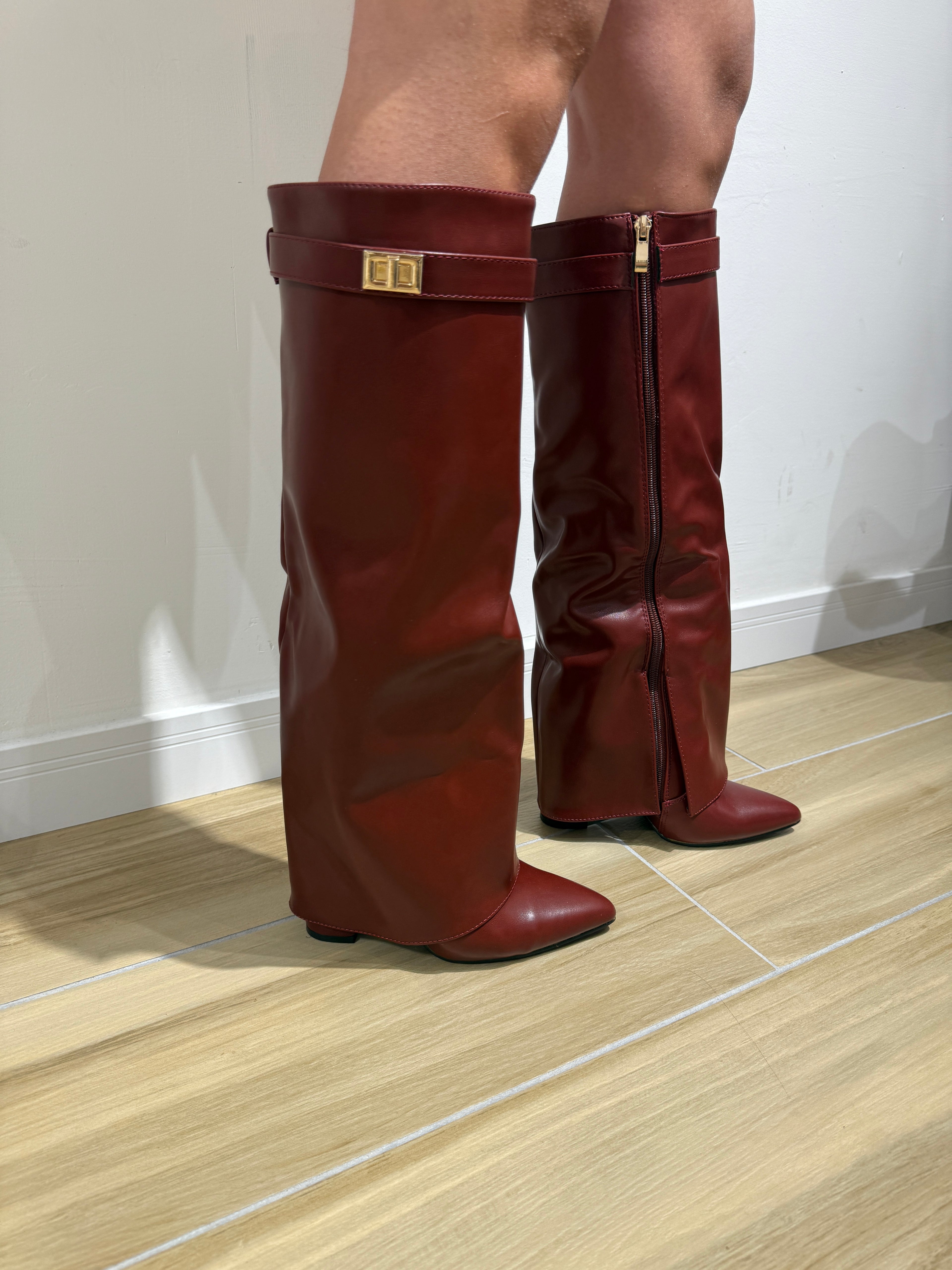 Stivale Elettra bordeaux