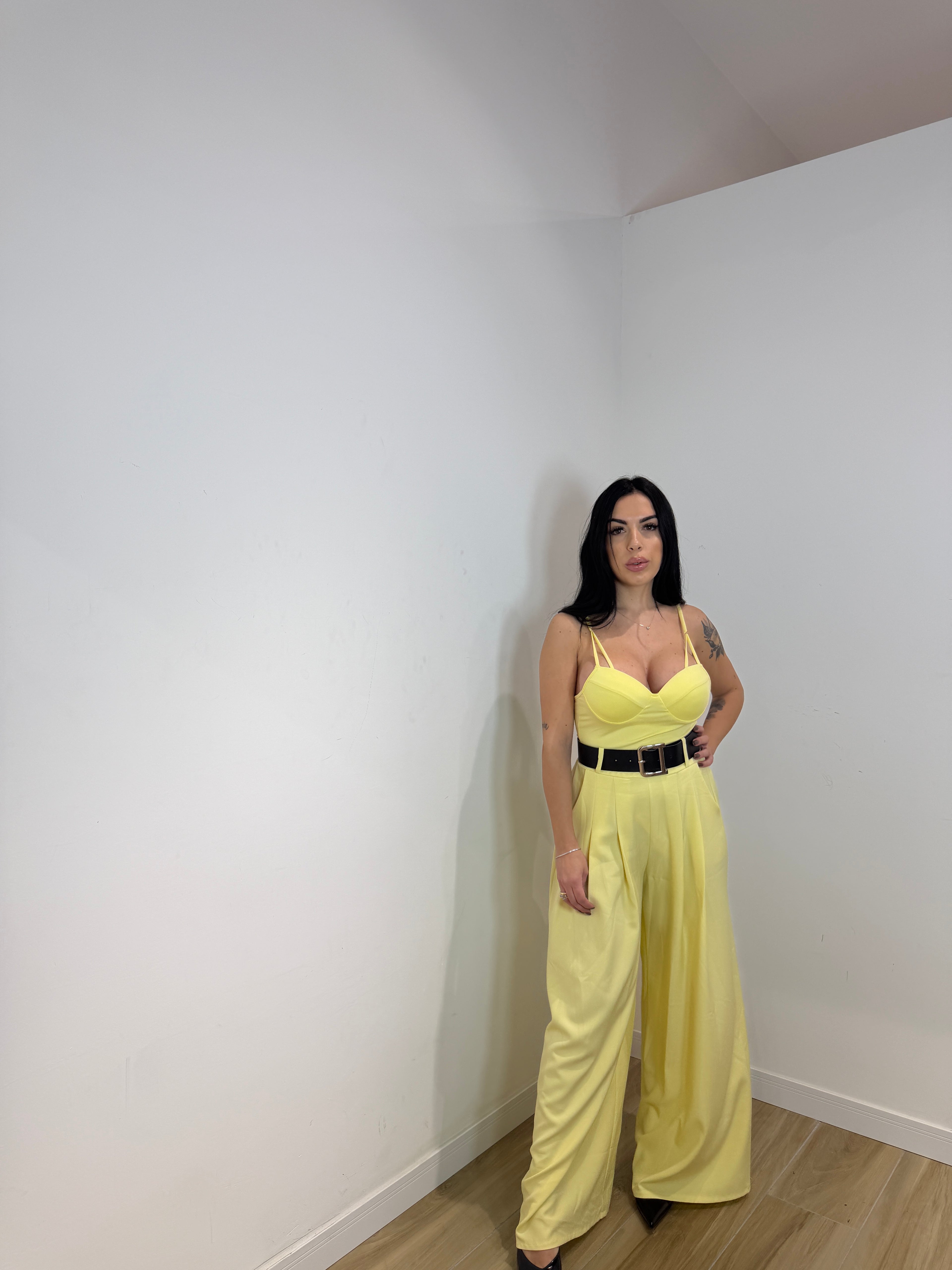 Pantalone classicberry giallo