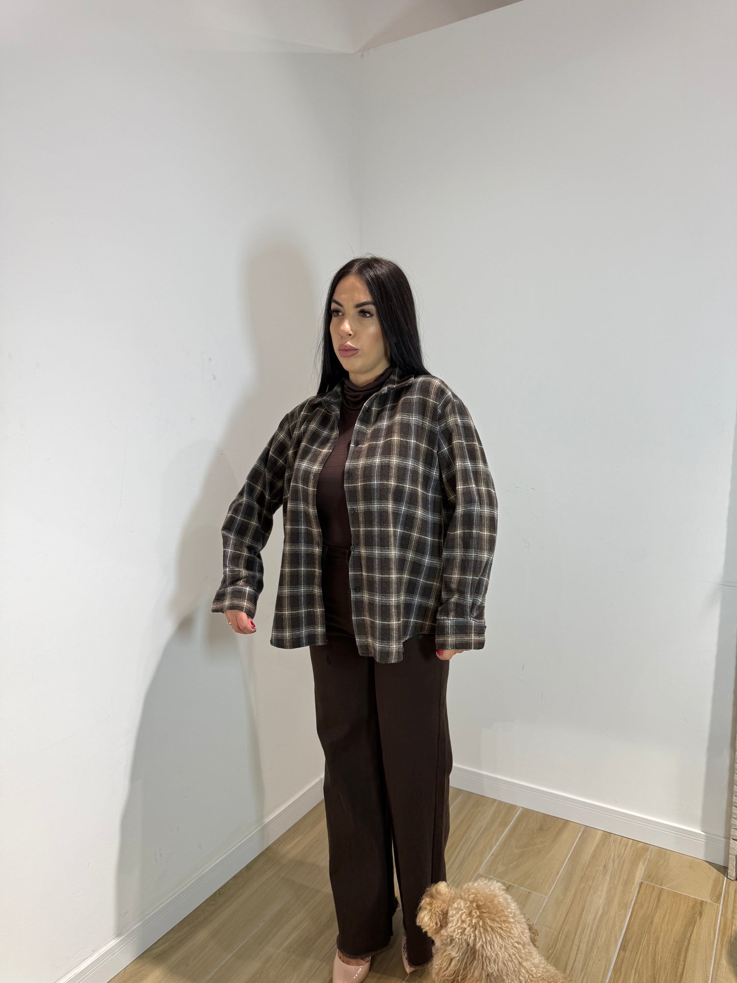 Camicia a quadri Avana