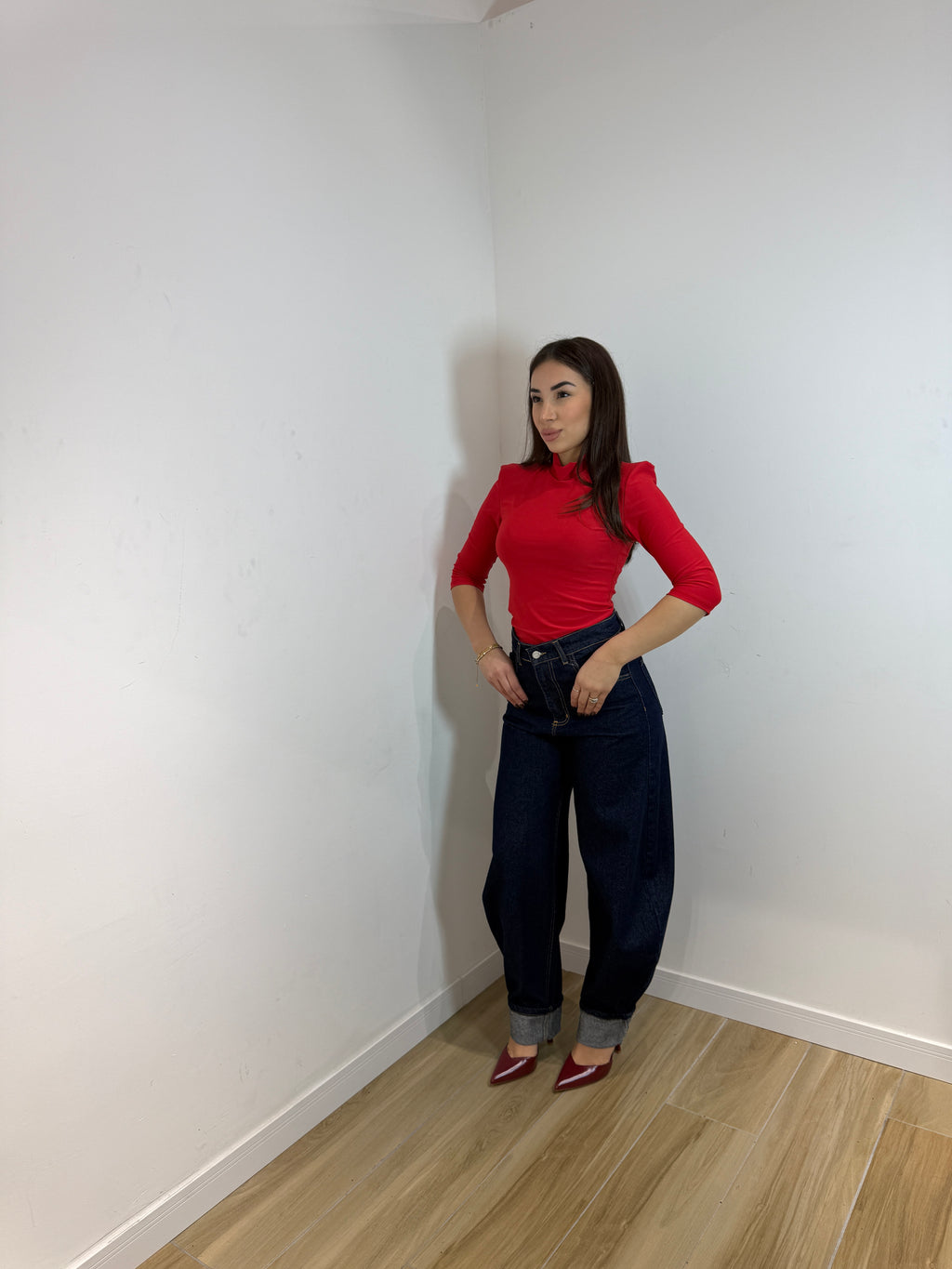 Body elegant con spalline