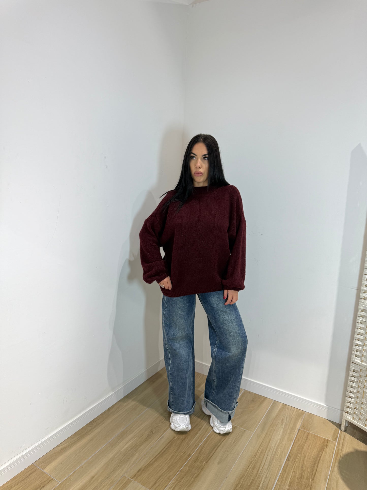 Pull Selly bordeaux