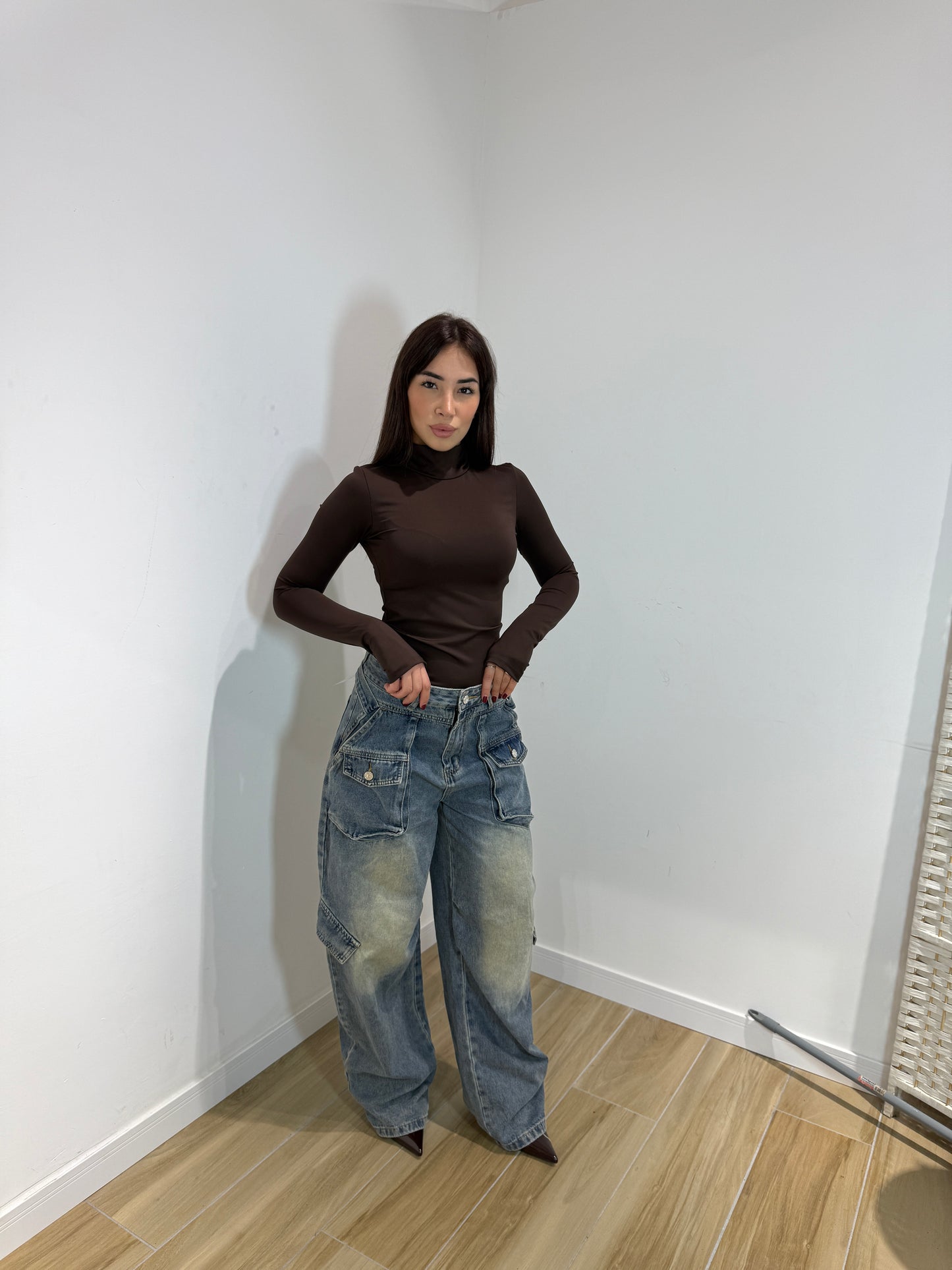 Body Cory marrone e bordeaux