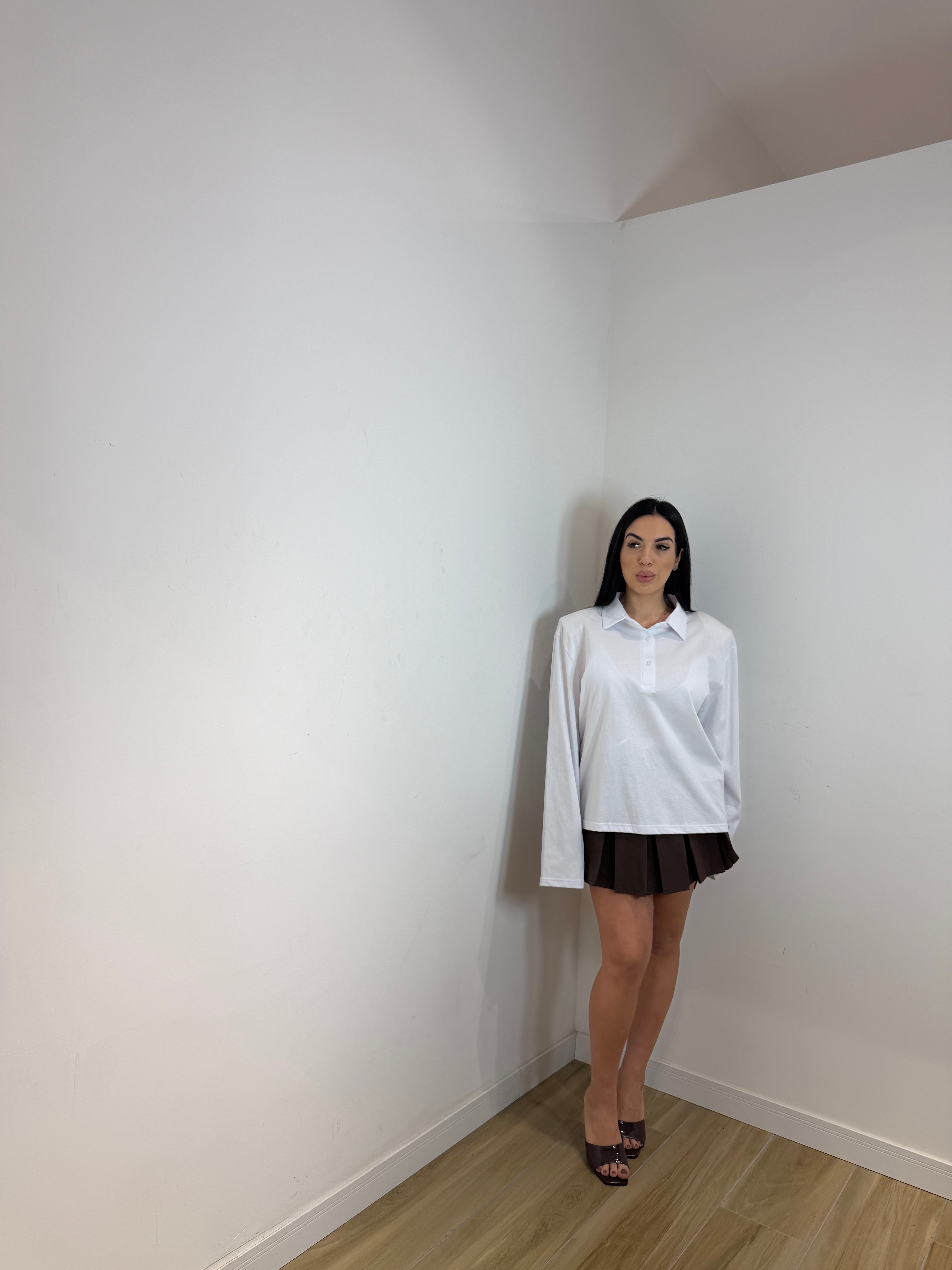 Shirt polo con spalline Cassandra