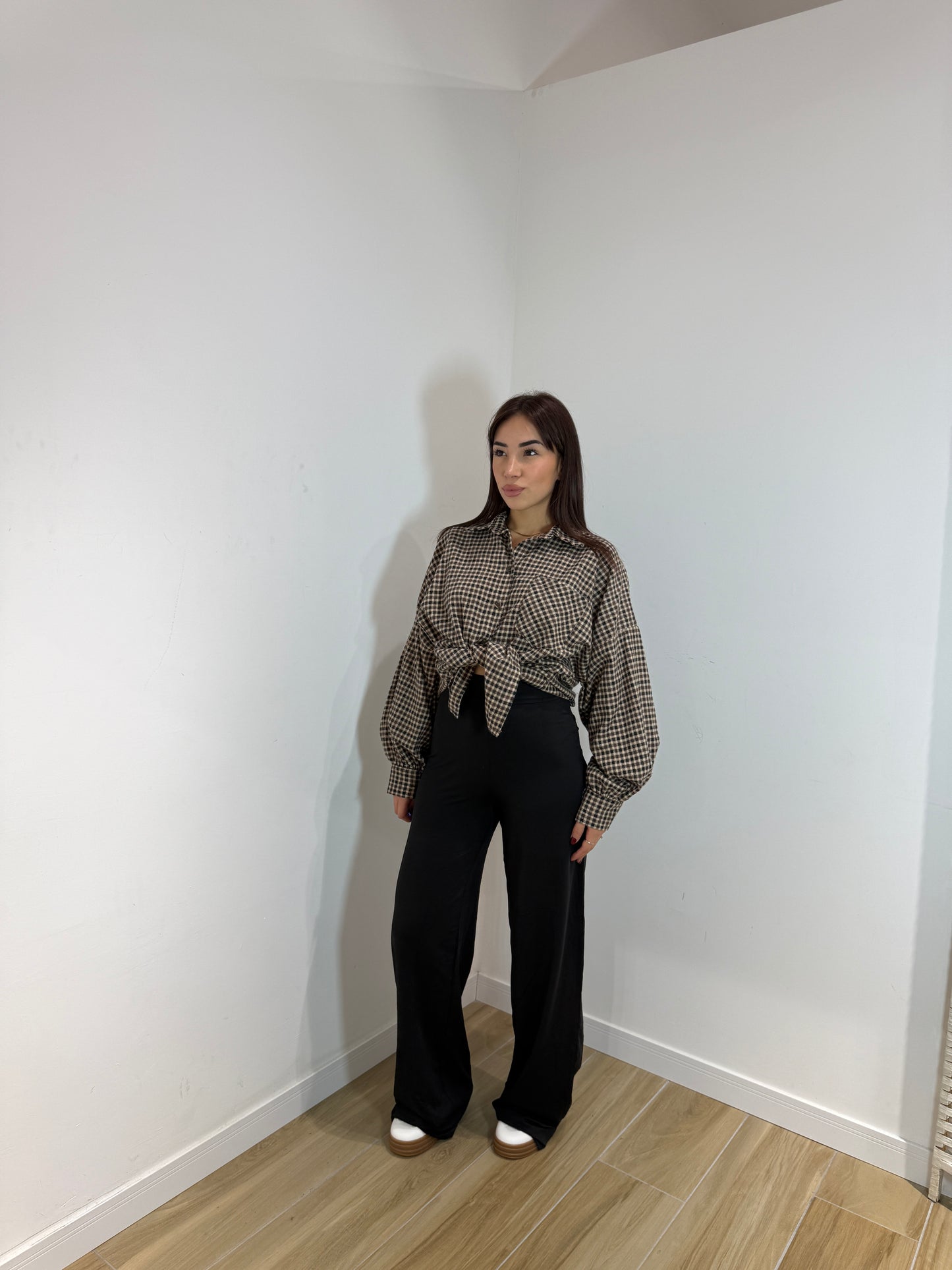 Pantalone Berry a gamba larga