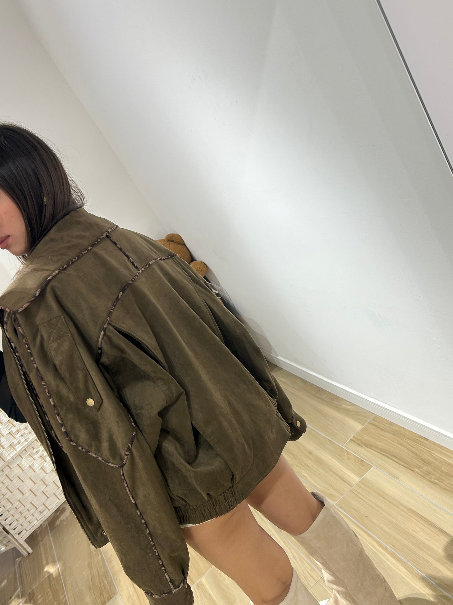 Chiodo in ecocamoscio Simon