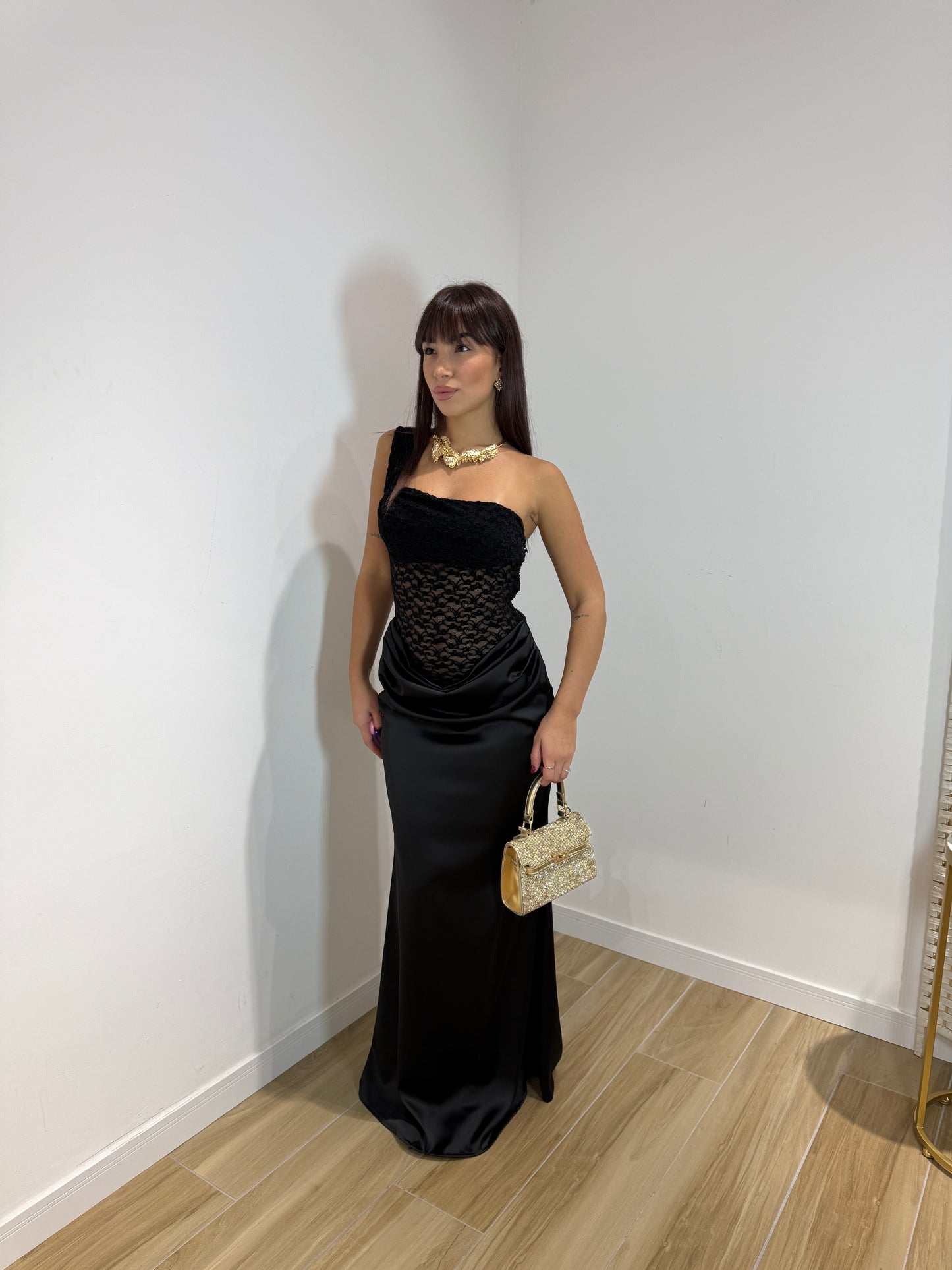 Abito lungo sanctuary nero