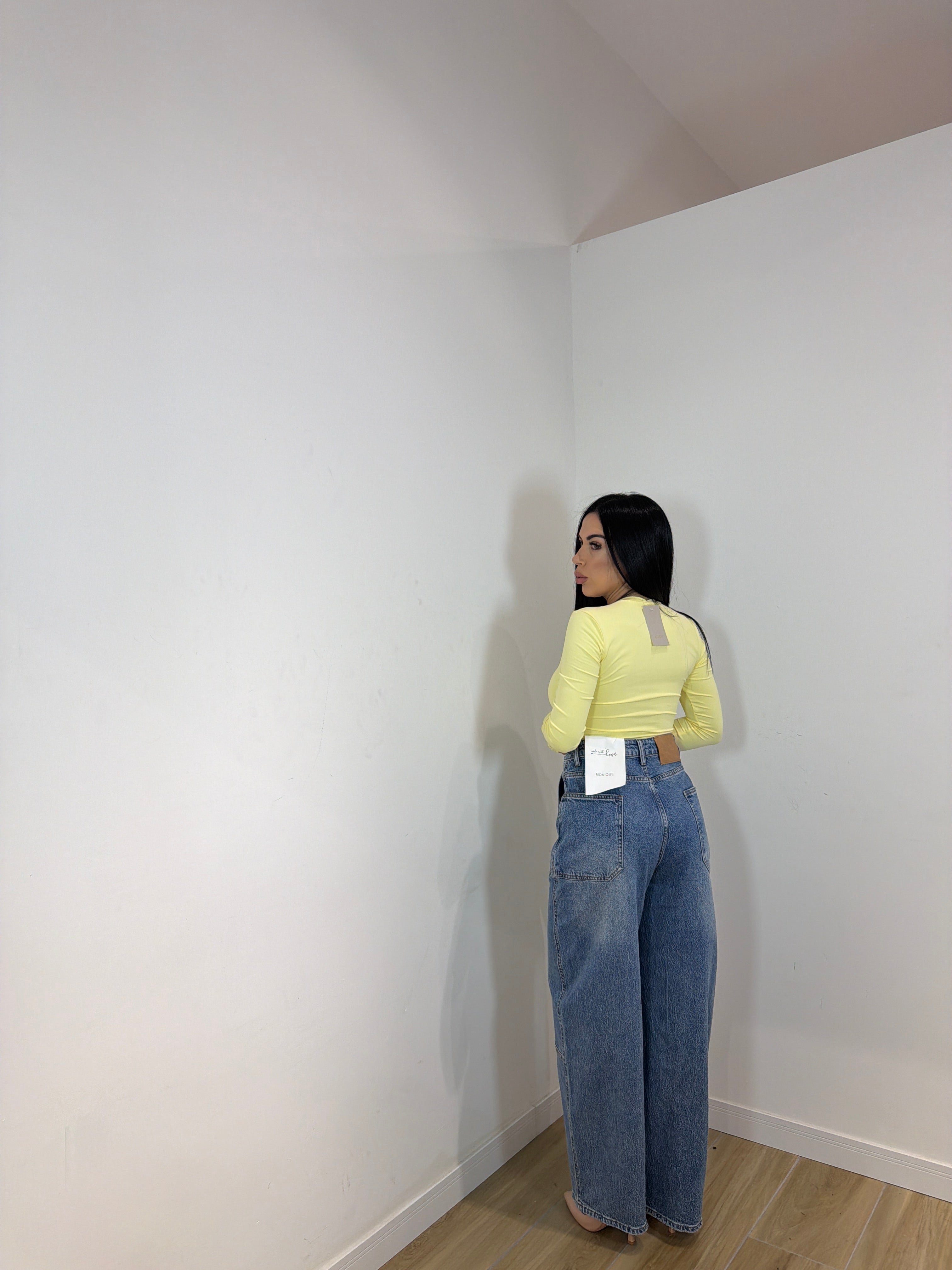 Jeans Toty baggy poco elastico