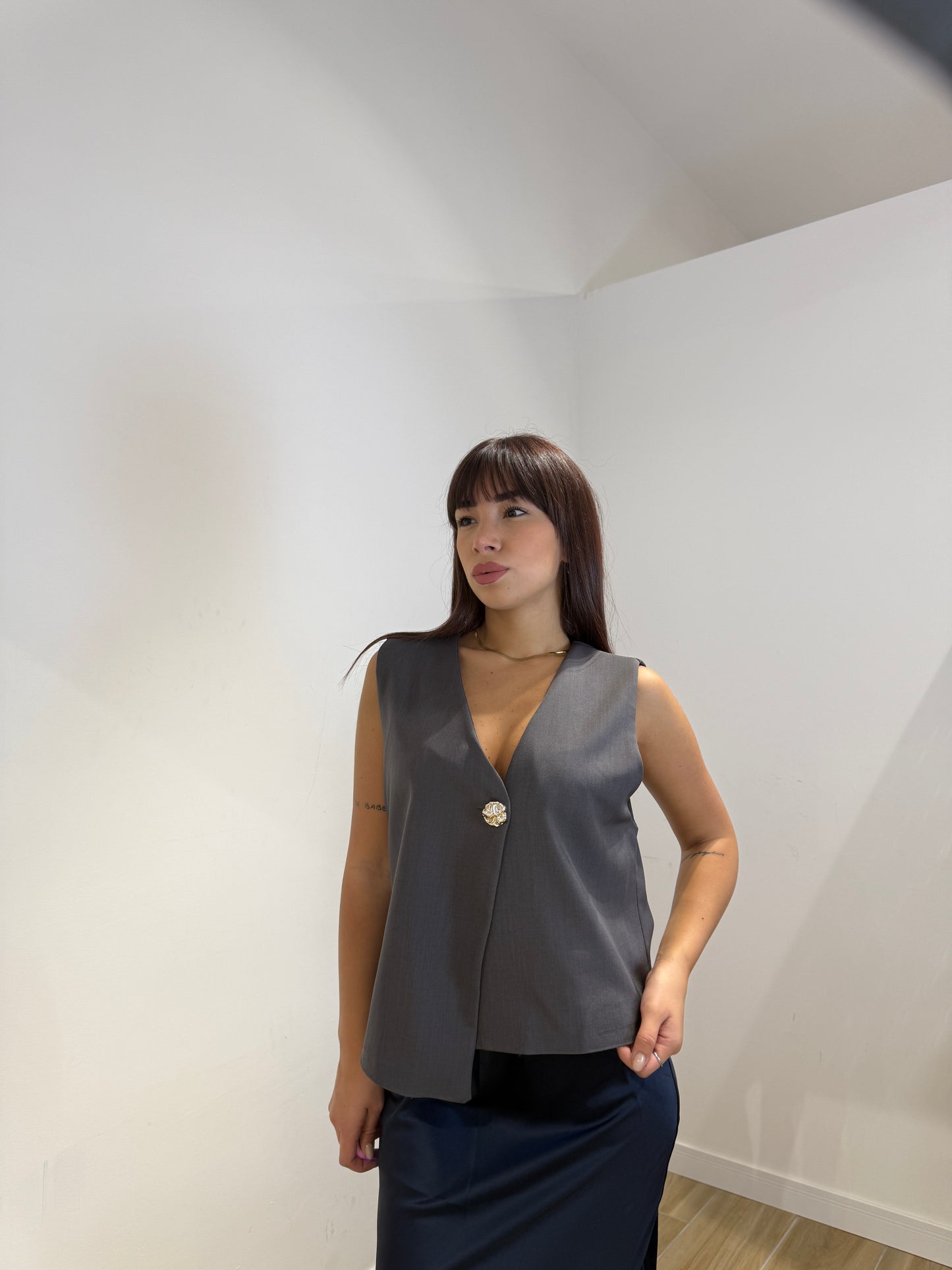 Gilet Kesi grigio